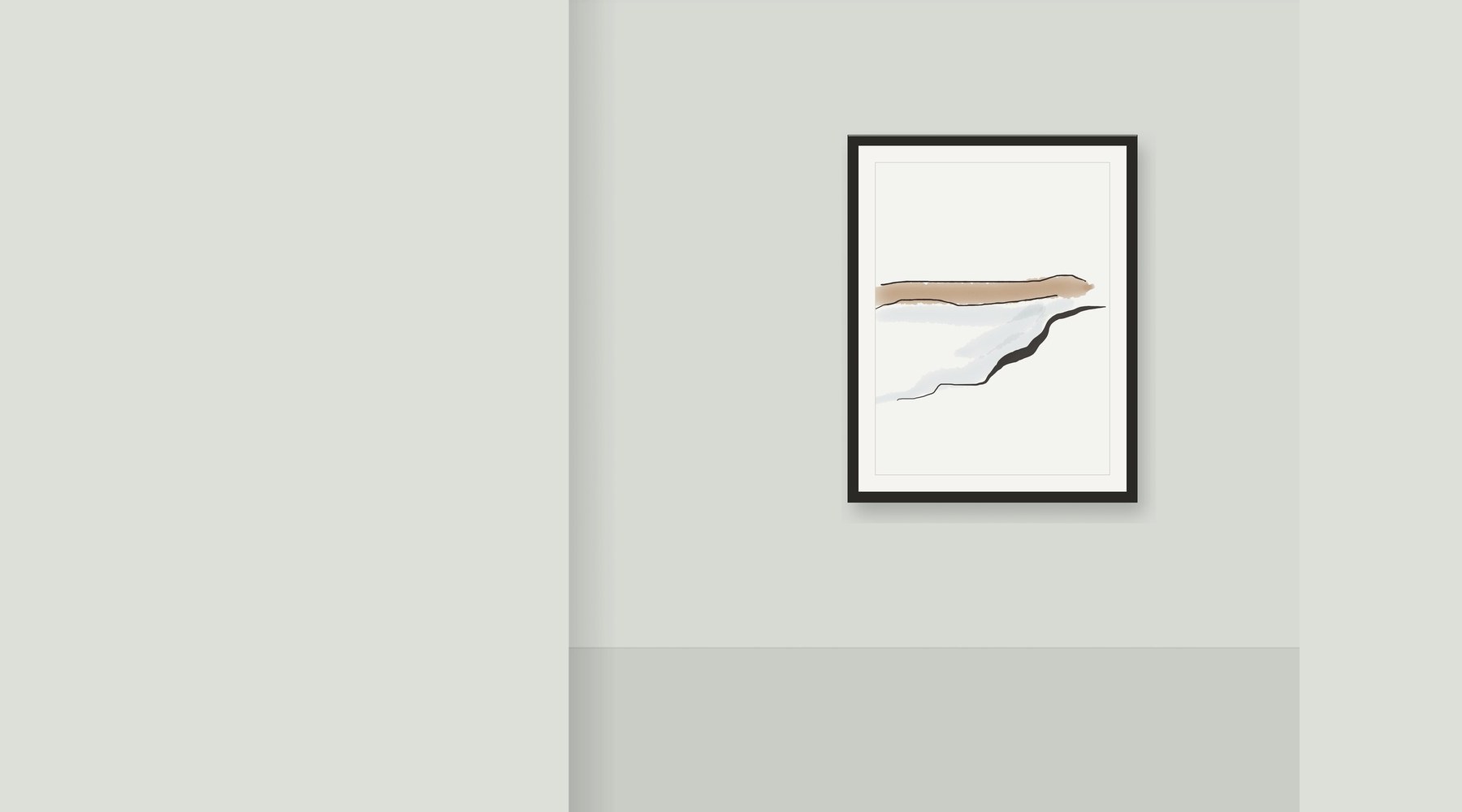Curonian Spit print framed in a quiet interior — TK Paintings